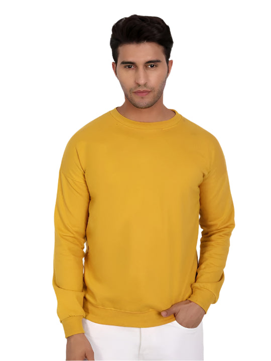 TMG-MUSTARD YELLOW-SOLID-SWEATSHIRT