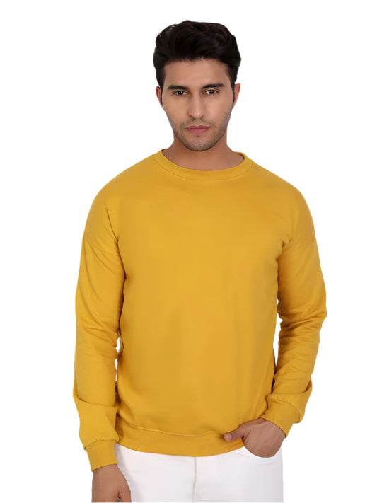 TMG-MUSTARD YELLOW-SOLID-SWEATSHIRT