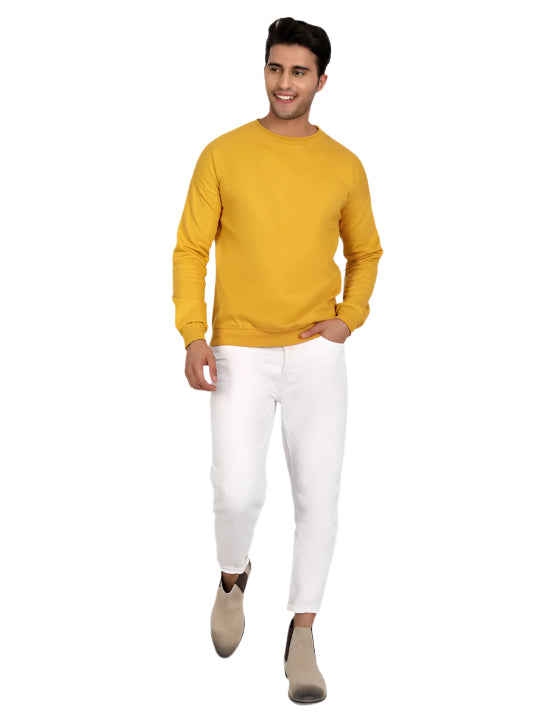 TMG-MUSTARD YELLOW-SOLID-SWEATSHIRT