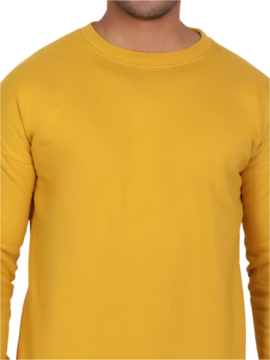TMG-MUSTARD YELLOW-SOLID-SWEATSHIRT