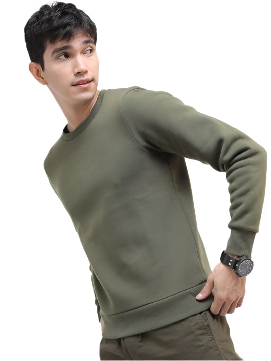 TMG-OLIVEGREEN-SOLID-SWEATSHIRT