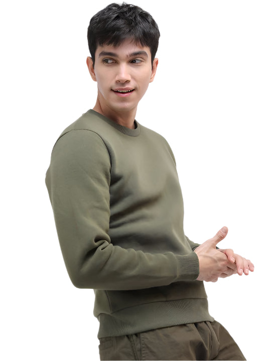 TMG-OLIVEGREEN-SOLID-SWEATSHIRT