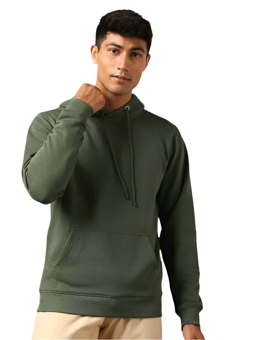 TMG SOLID OLIVE GREEN-HOODIE