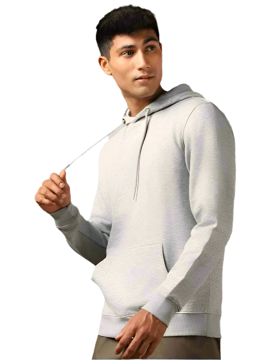 TMG SOLID GREY MELANGE HOODIE