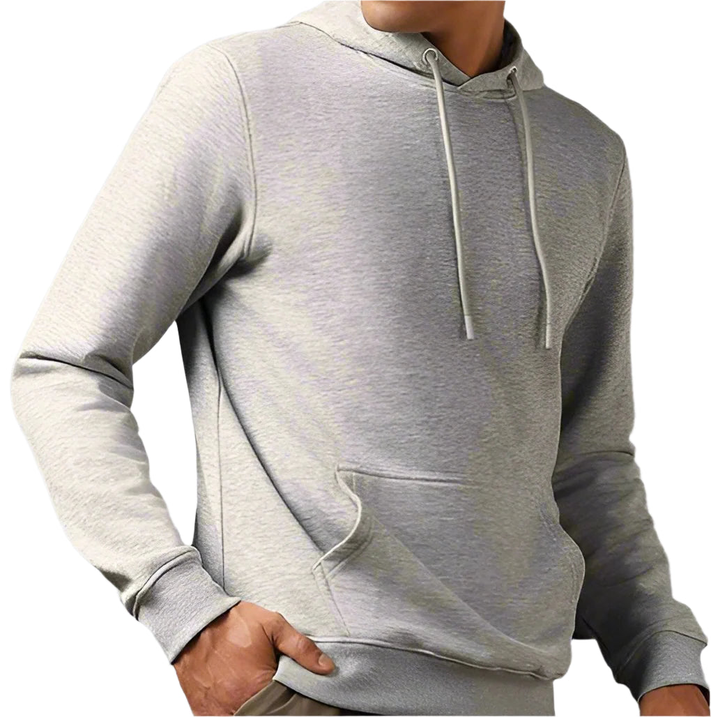 TMG SOLID GREY MELANGE HOODIE