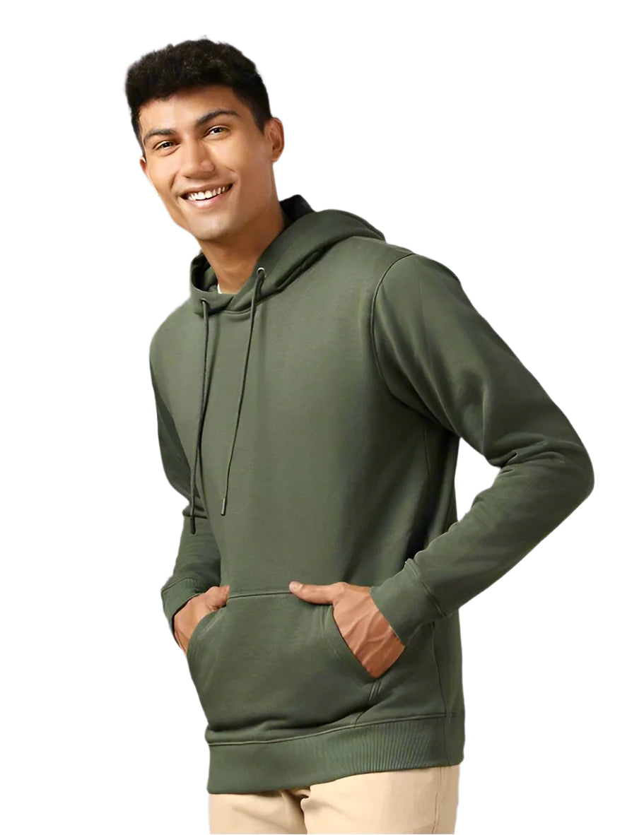 TMG SOLID OLIVE GREEN-HOODIE