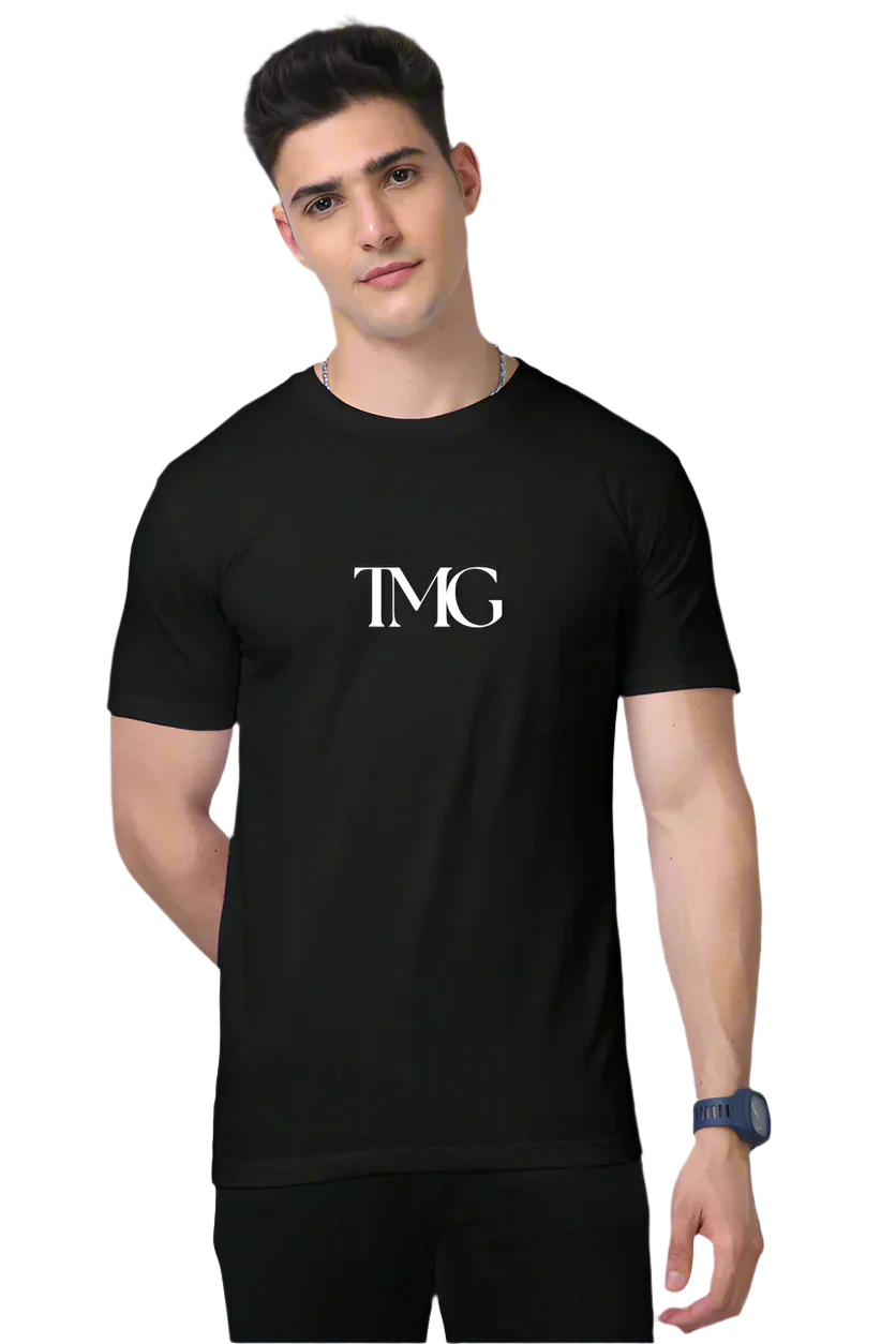 supima cotton black t-shirt