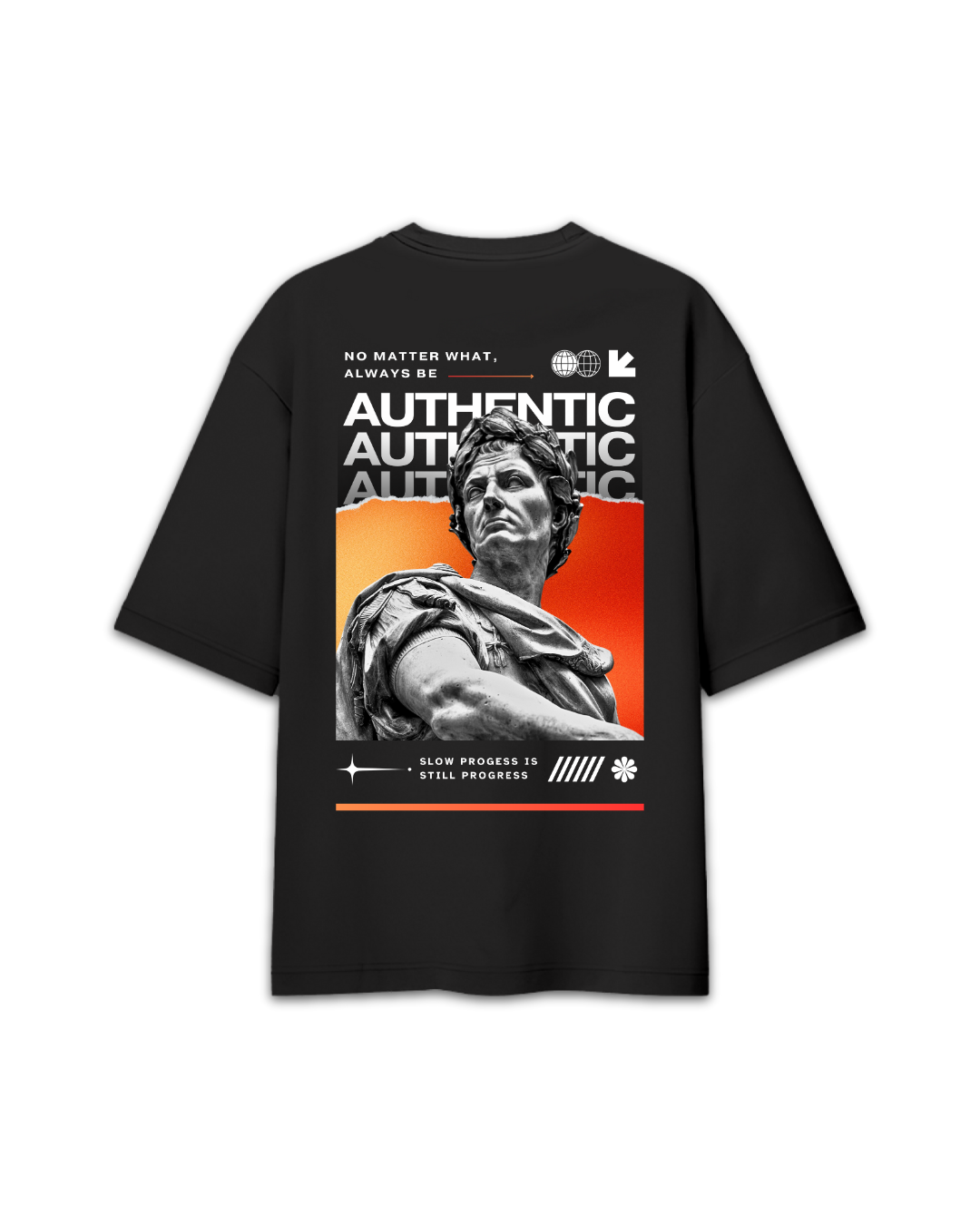 Authentic Black Oversized T-Shirt