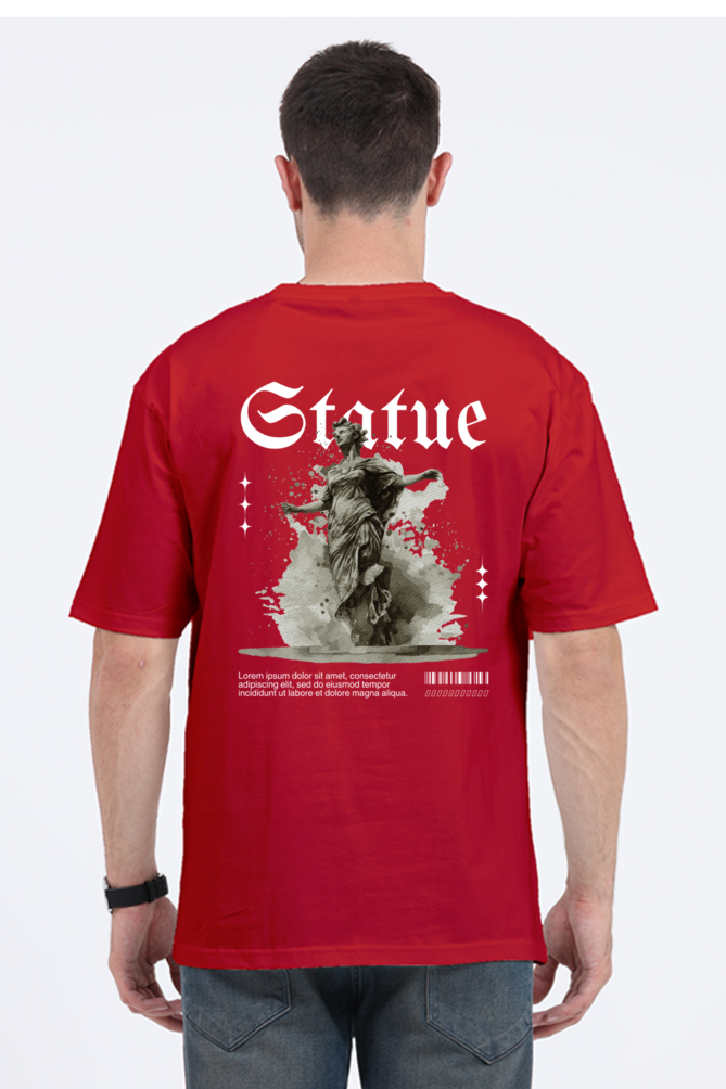 statue-red-oversized-t-shirt