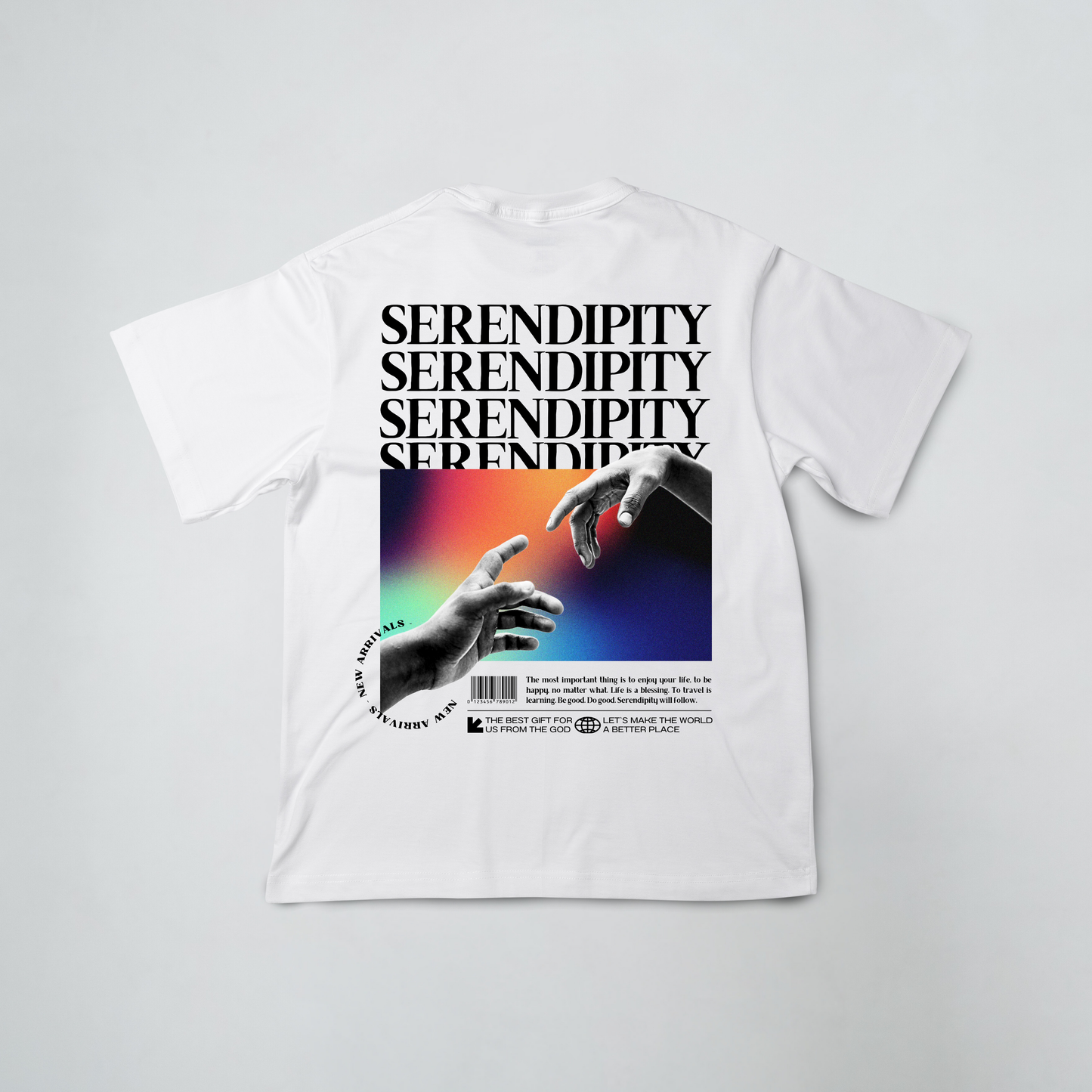 SERENDIPITY White Oversized T-Shirt