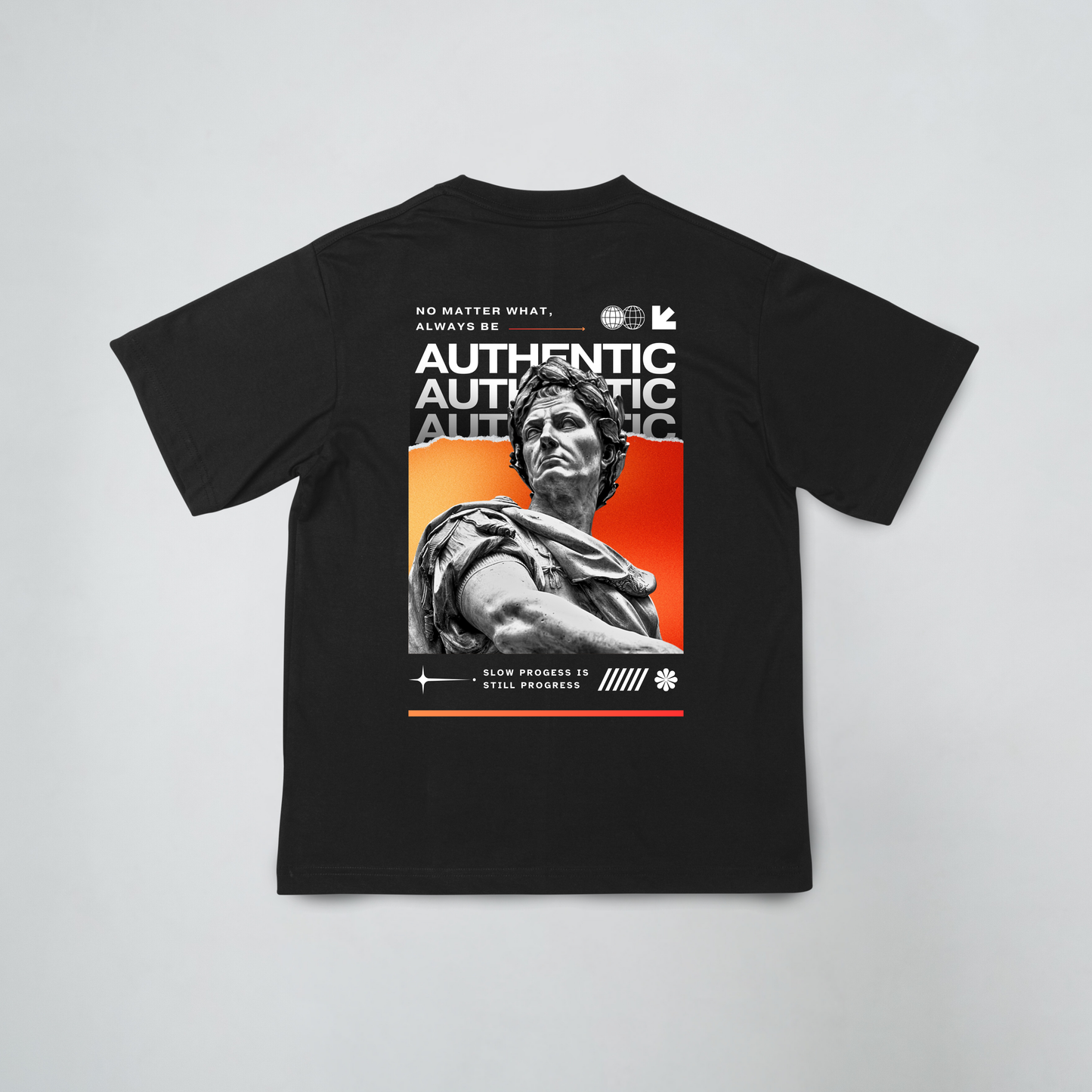 Authentic Black Oversized T-Shirt