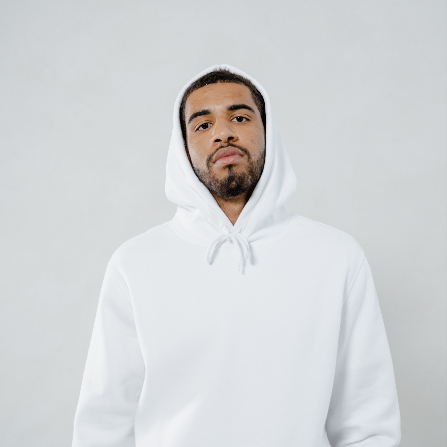 TMG White Solid Hoodie – Premium 100% Cotton, Regular Fit