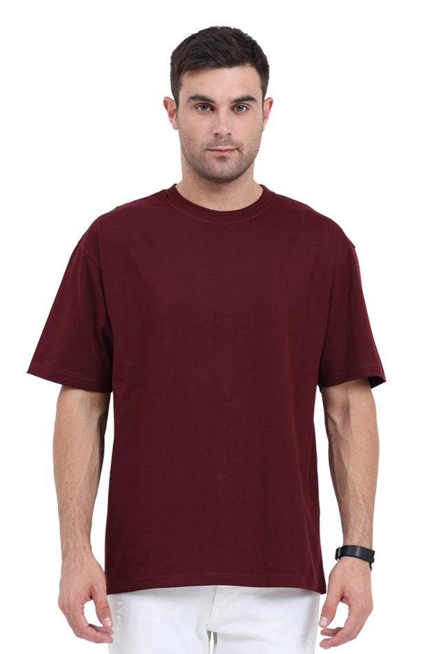 statue-maroon-oversized-t-shirt