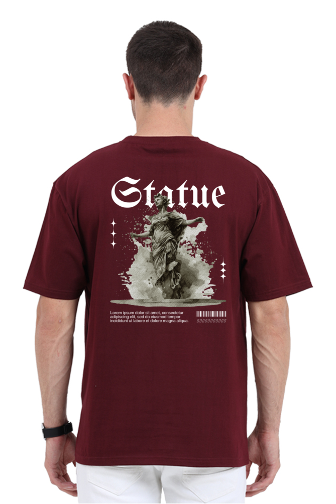 statue-maroon-oversized-t-shirt