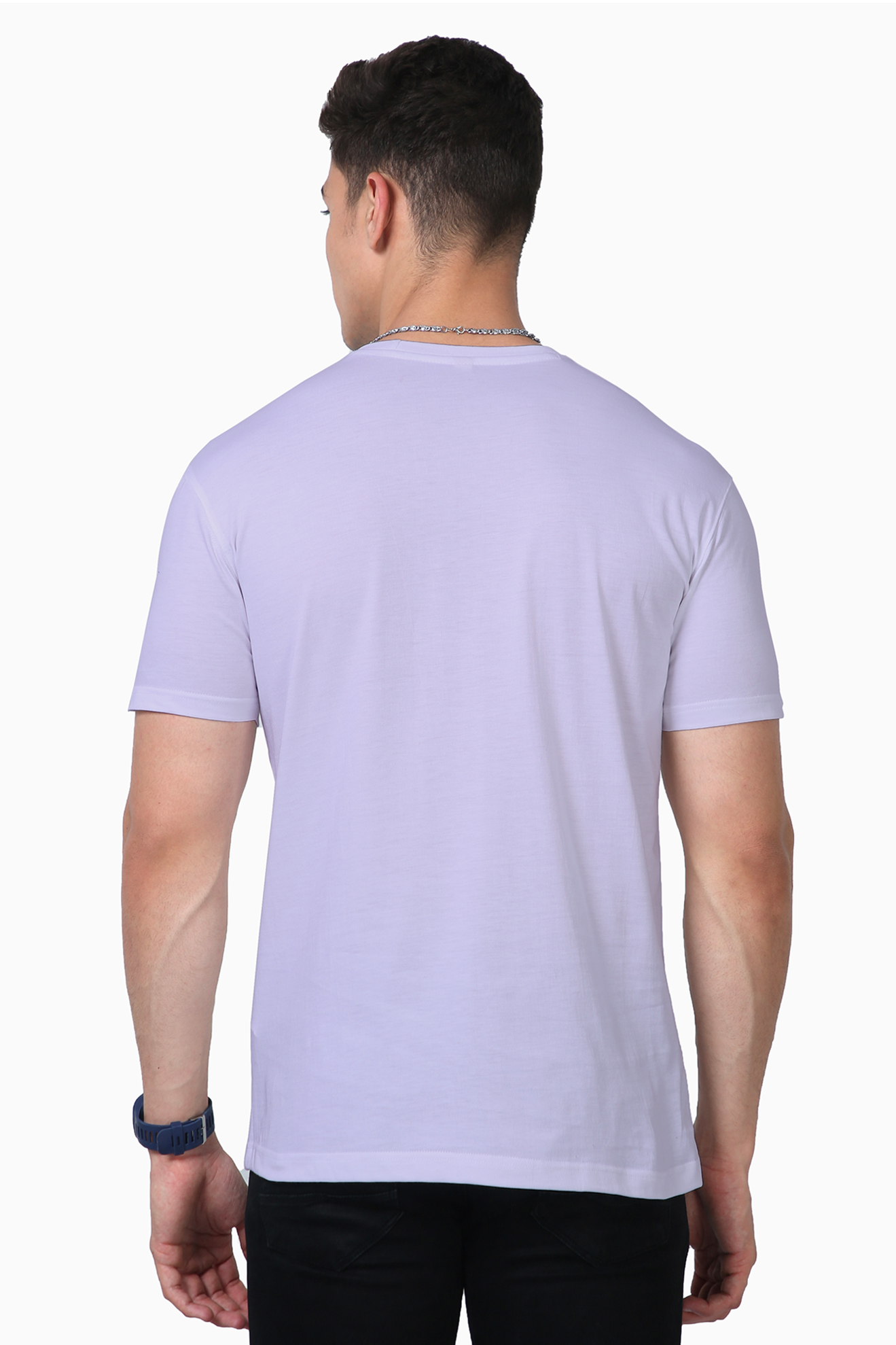 Lavender TMG T-Shirt with Magnolia Bold Puff Print – Supima Cotton