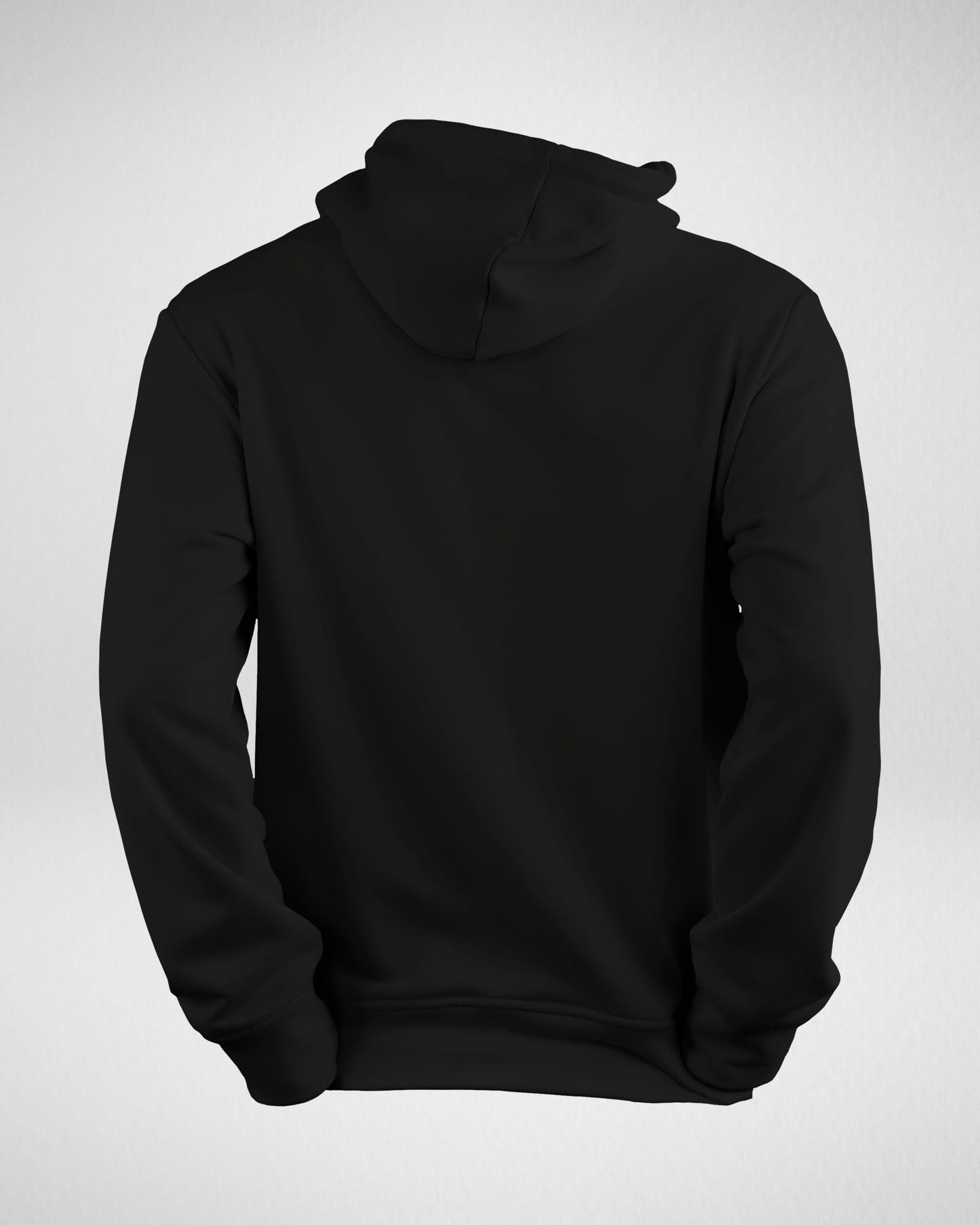 TMG Black Solid Hoodie – 100% Cotton, Regular Fit for Men