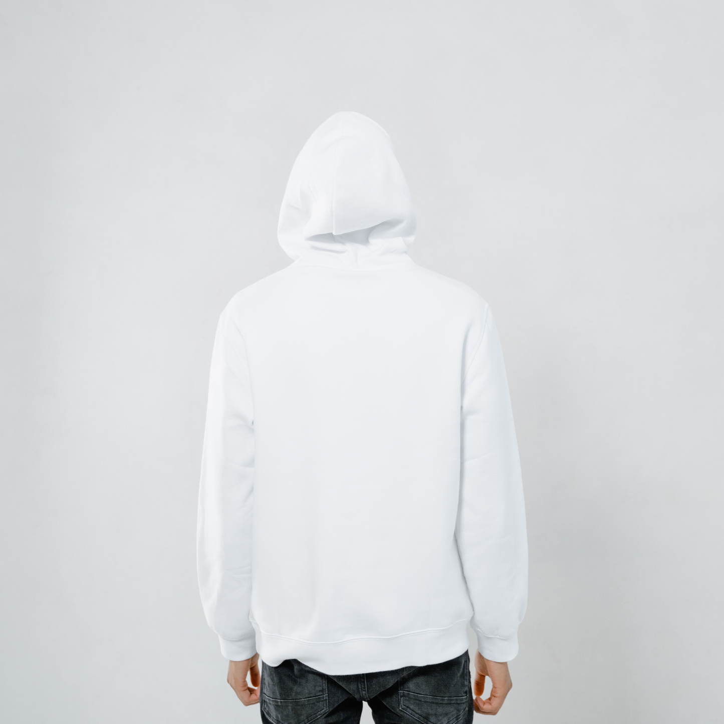 TMG White Solid Hoodie – Premium 100% Cotton, Regular Fit