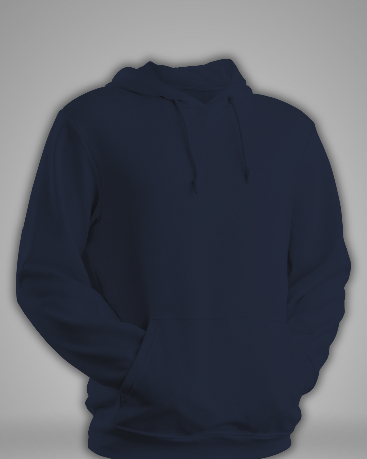 TMG Navy Blue Solid Hoodie – 100% Cotton, Regular Fit for Men