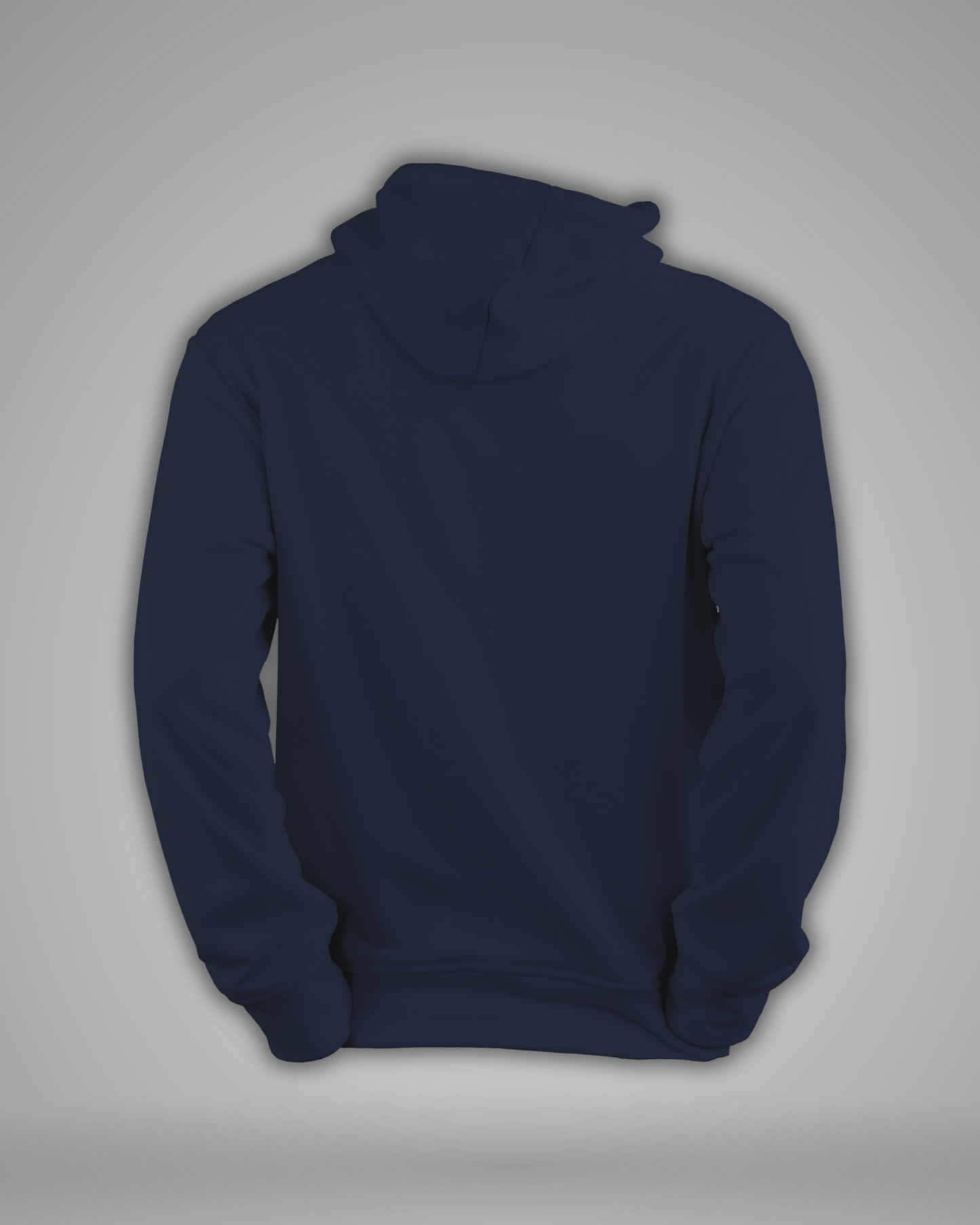 TMG Navy Blue Solid Hoodie – 100% Cotton, Regular Fit for Men