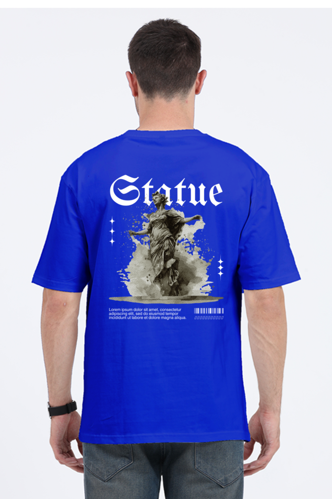 statue-blue-oversized-t-shirt