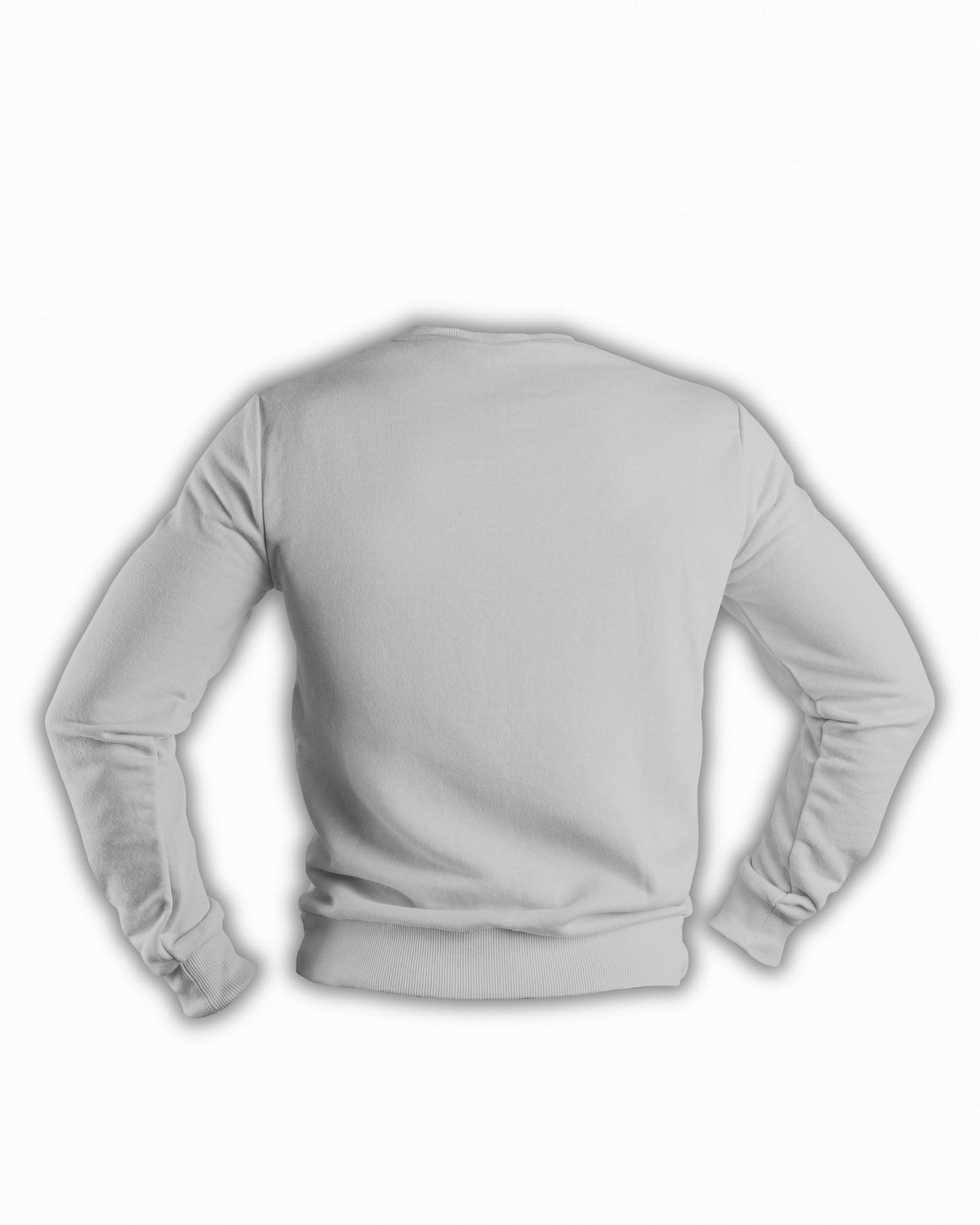 TMG Grey Melange Solid Sweatshirt – Premium 100% Cotton, Regular Fit