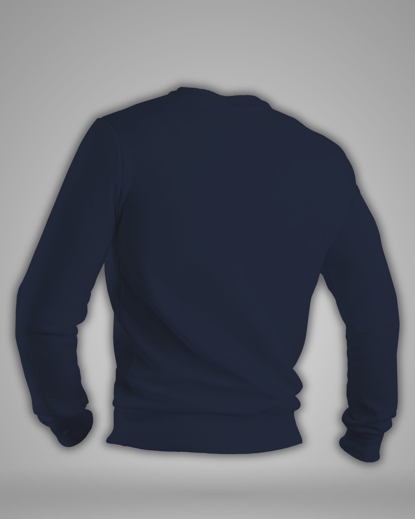 TMG Navy Blue Solid Sweatshirt – Premium 100% Cotton, Regular Fit