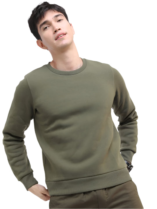 TMG-OLIVEGREEN-SOLID-SWEATSHIRT
