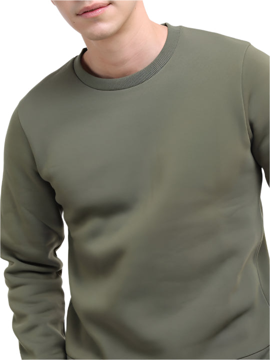 TMG-OLIVEGREEN-SOLID-SWEATSHIRT