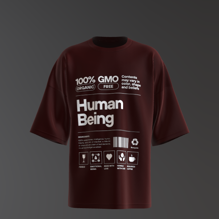 Human Being Oversized T-Shirt