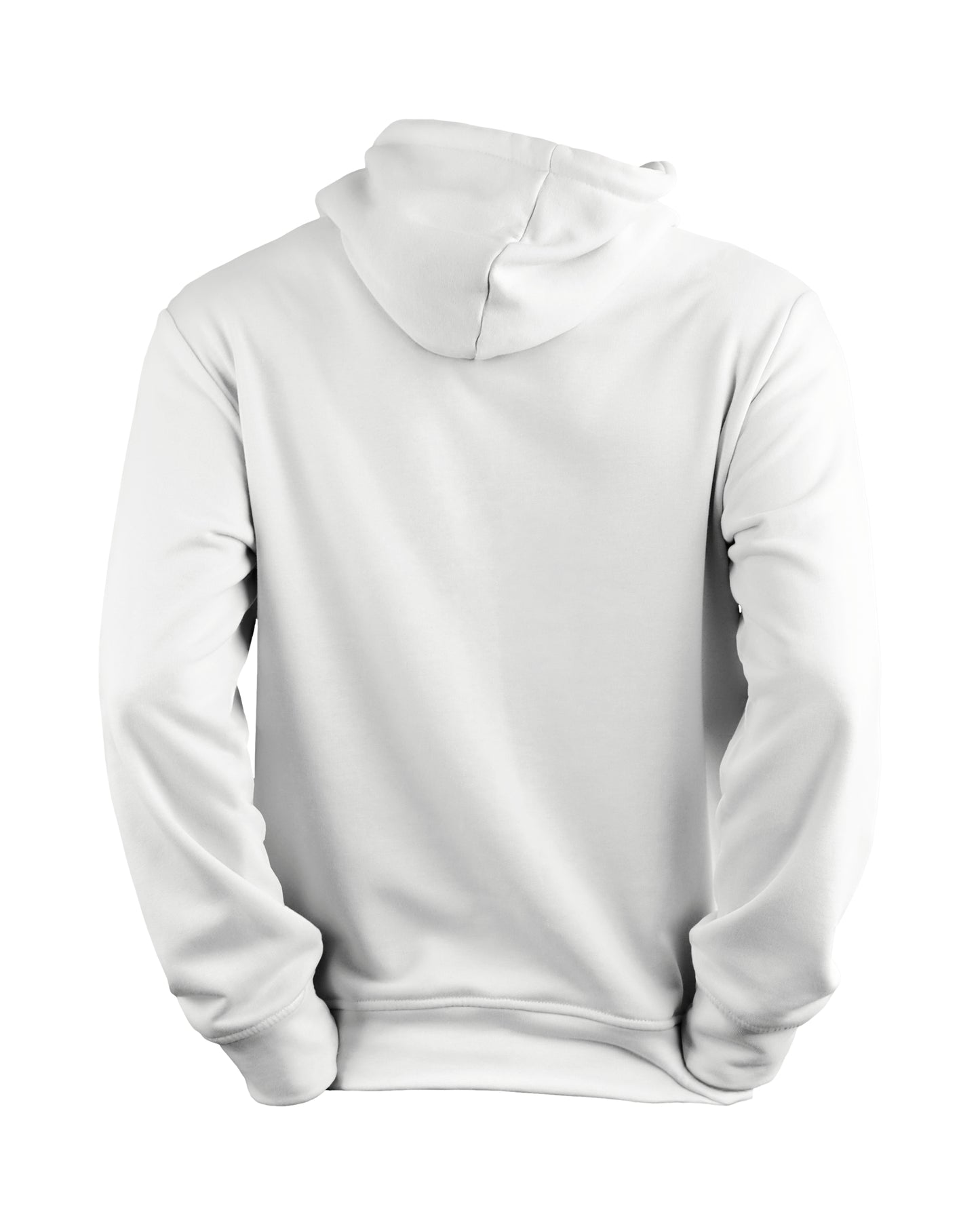 TMG White Solid Hoodie – Premium 100% Cotton, Regular Fit