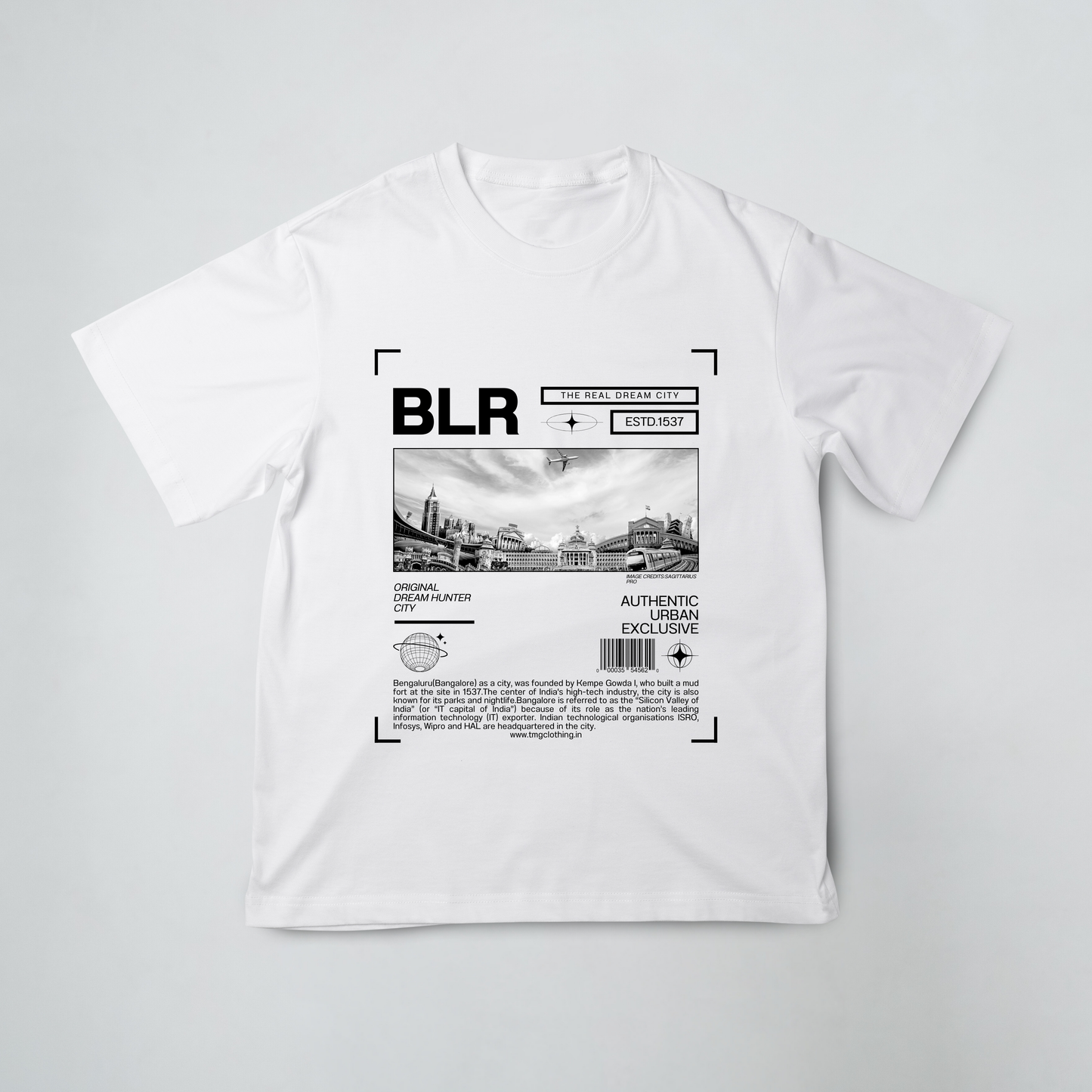 BLR The Real Dream City White Oversized T-Shirt