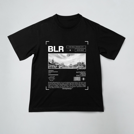 BLR The Real Dream City Black Oversized T-Shirt