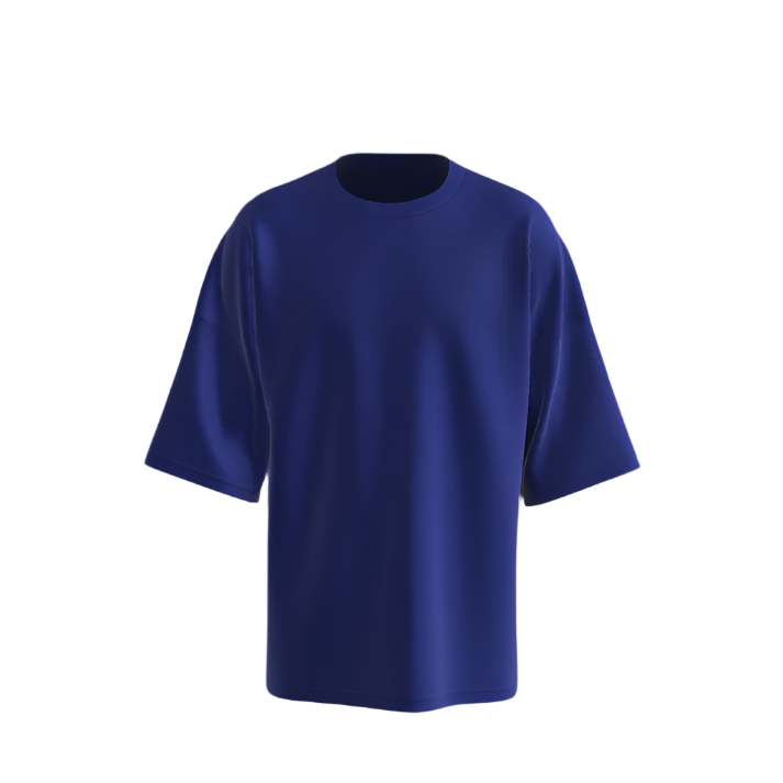 blue oversized t-shirt