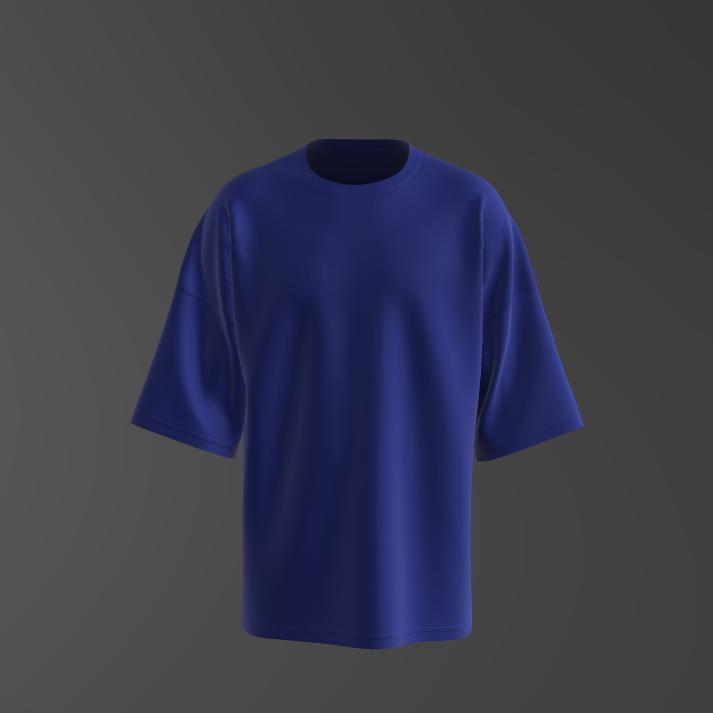 blue oversized t-shirt