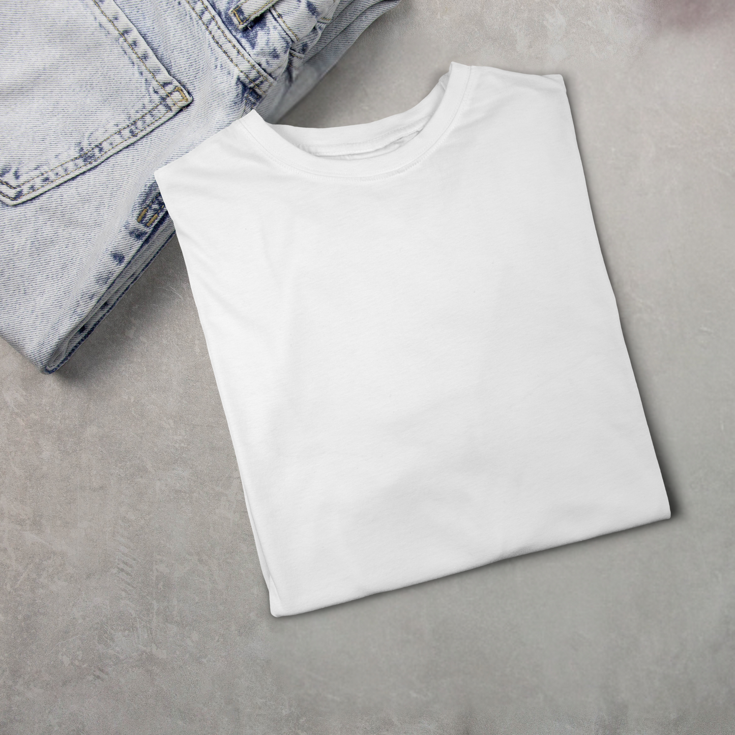 TMG COMBO  SOLID WHITE SUPIMA COTTON T-SHIRT & SOLID WHITE HOODIE