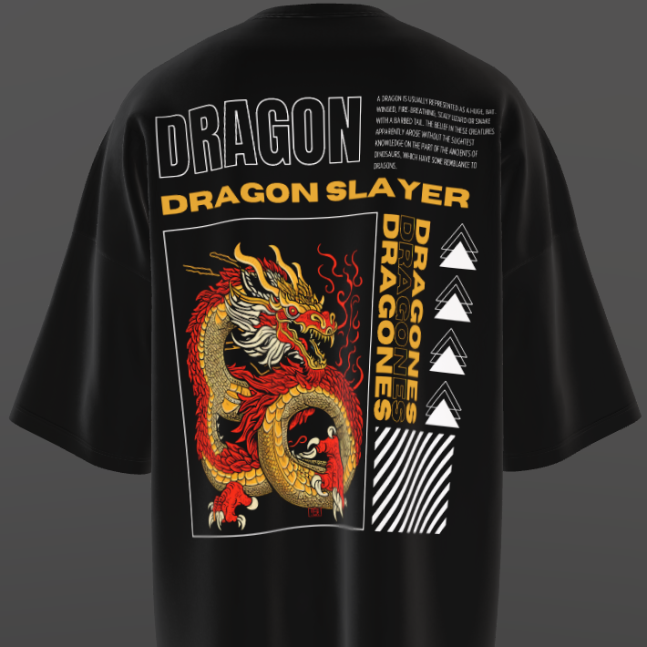 dragon -slayer-black-oversized-t-shirt