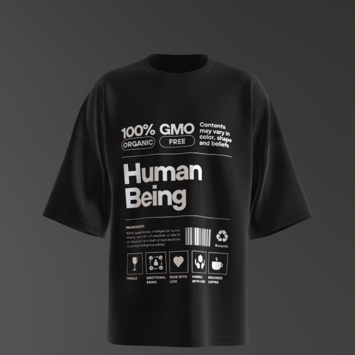 human-being-black-oversized-t-shirt