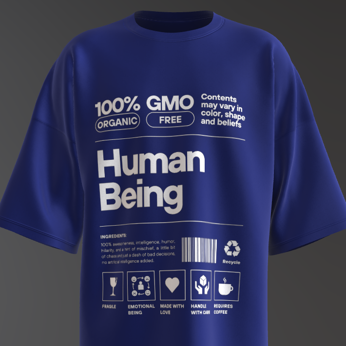 human-being-blue-oversized-t-shirt