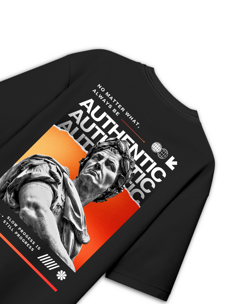 Authentic Black Oversized T-Shirt