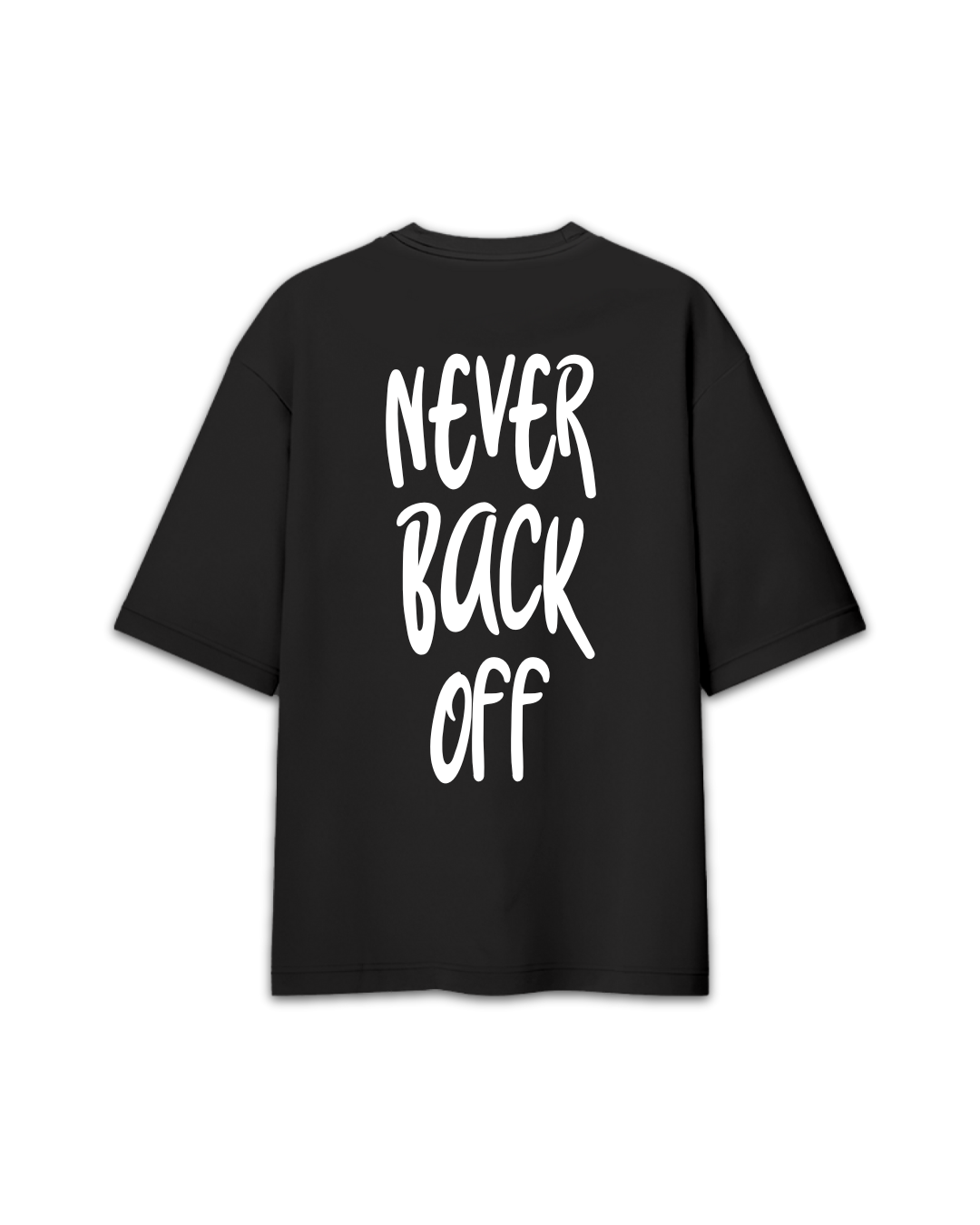 TMG Never Back Off Oversized Puff Print T-Shirt