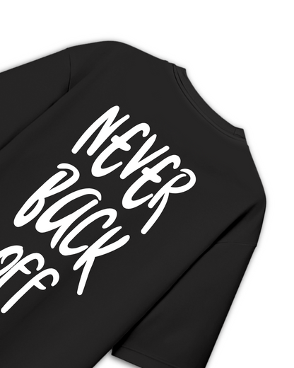 TMG Never Back Off Oversized Puff Print T-Shirt