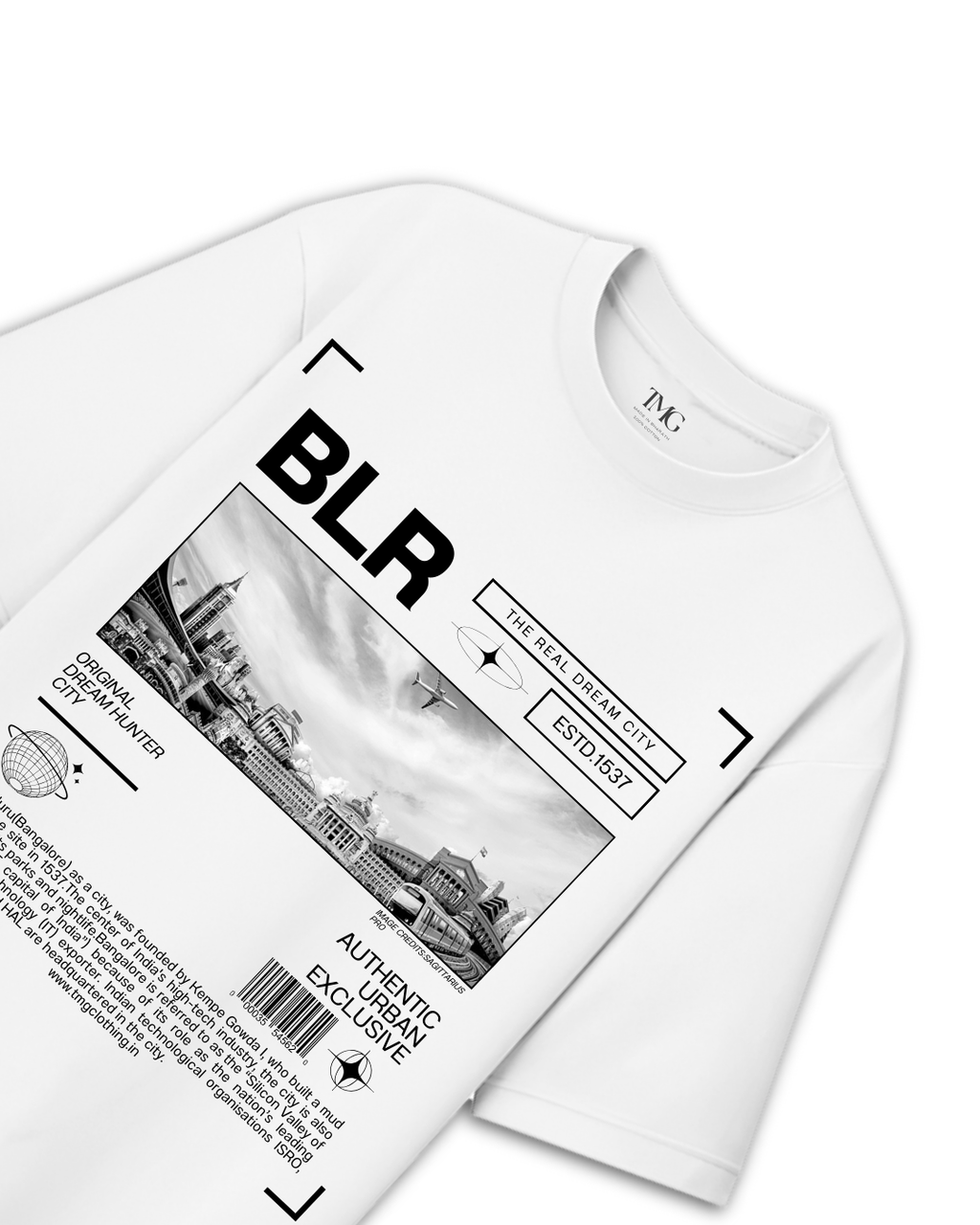 BLR The Real Dream City White Oversized T-Shirt